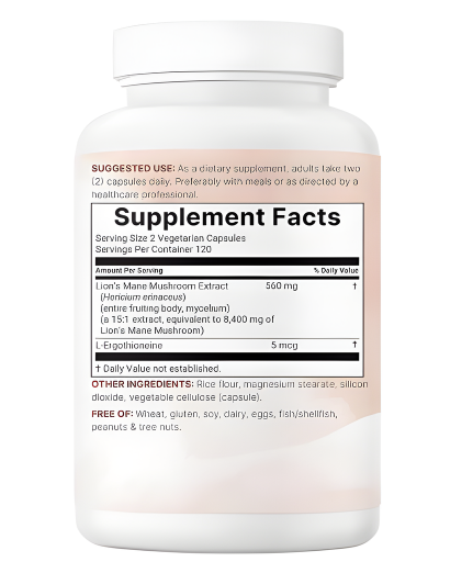 Suplemento Lion's Mane: Claridad Mental y Refuerzo Inmunológico