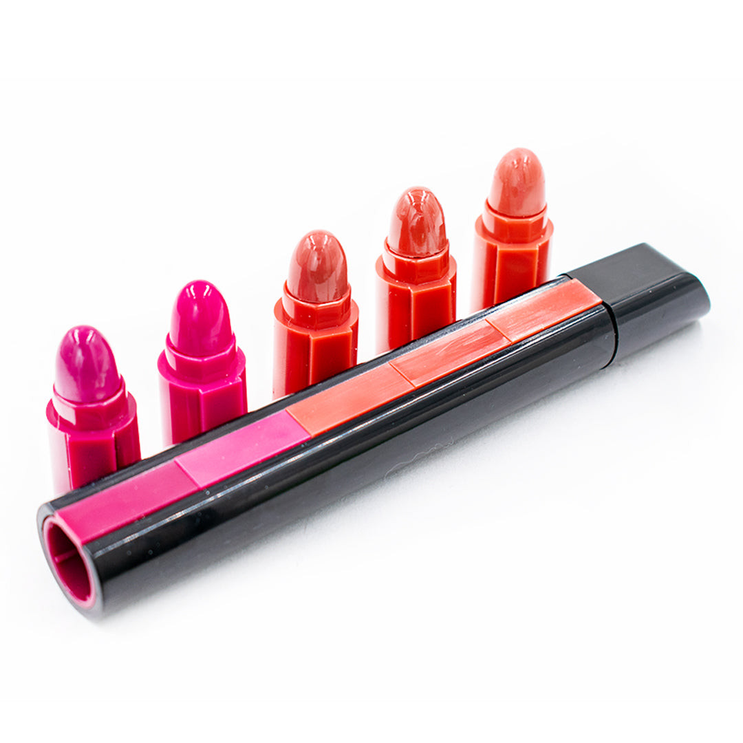Labial 5 Colores (Pack de 2): Acabado Mate Suave e Hidratante